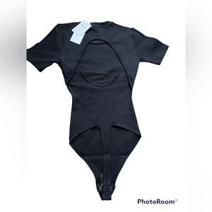 Good American Open Back Tee Bodysuit